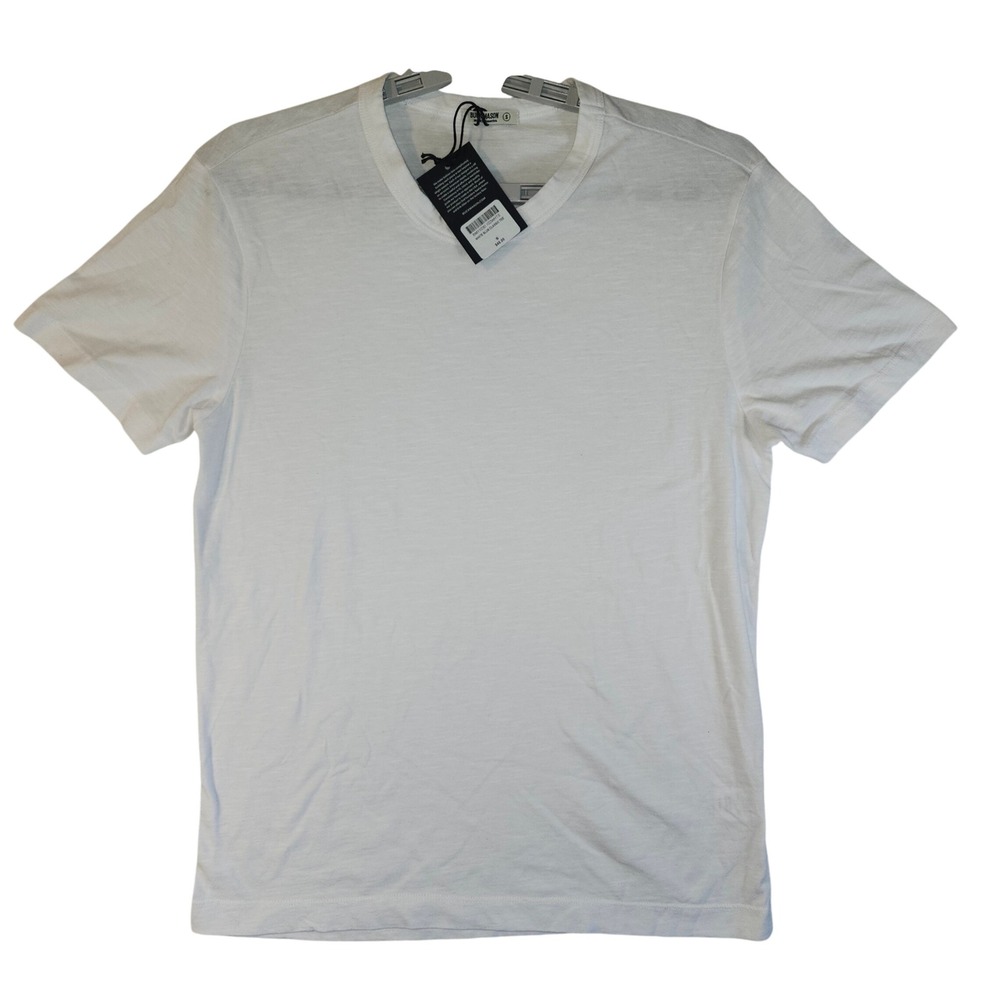 Buck Mason White Slub Classic Tee Mens S Crew Cotton Short Sleeve BM11030.102